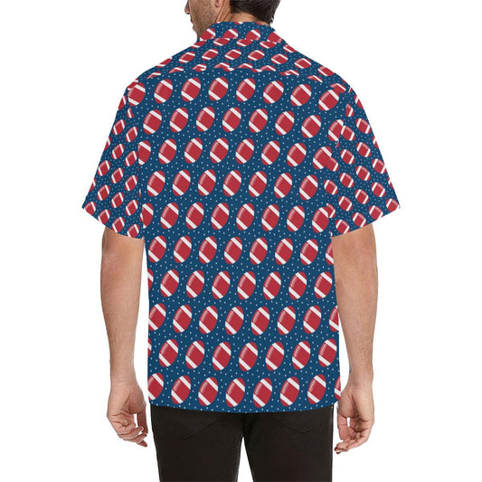 American Football Star Design Pattern Men Aloha Hawaiian Shirt