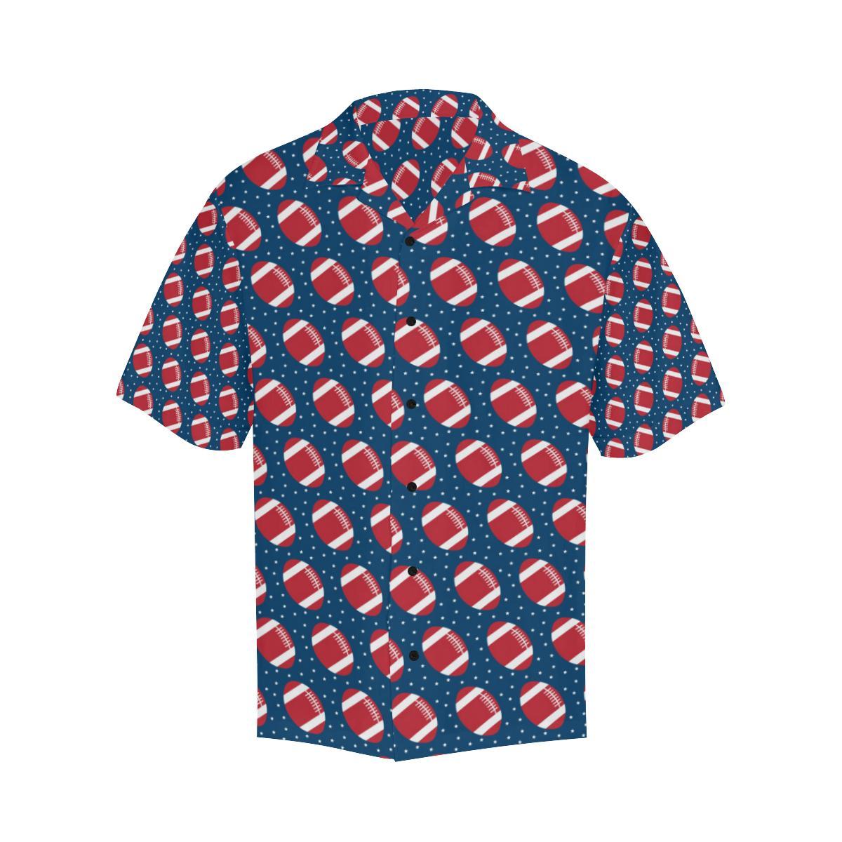 American Football Star Design Pattern Men Aloha Hawaiian Shirt