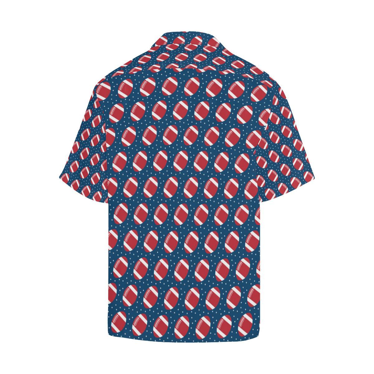 American Football Star Design Pattern Men Aloha Hawaiian Shirt