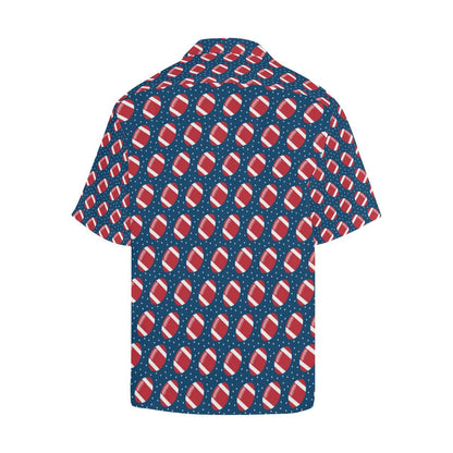 American Football Star Design Pattern Men Aloha Hawaiian Shirt