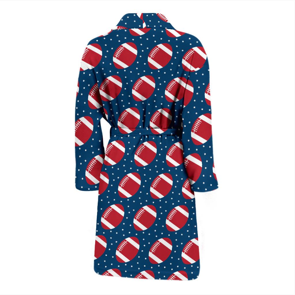 American Football Star Design Pattern Men Bath Robe-JTAMIGO.COM