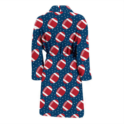 American Football Star Design Pattern Men Bath Robe-JTAMIGO.COM