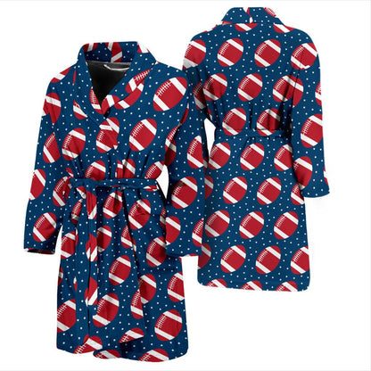 American Football Star Design Pattern Men Bath Robe-JTAMIGO.COM