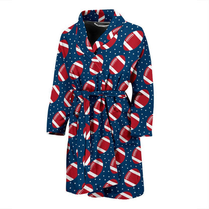 American Football Star Design Pattern Men Bath Robe-JTAMIGO.COM