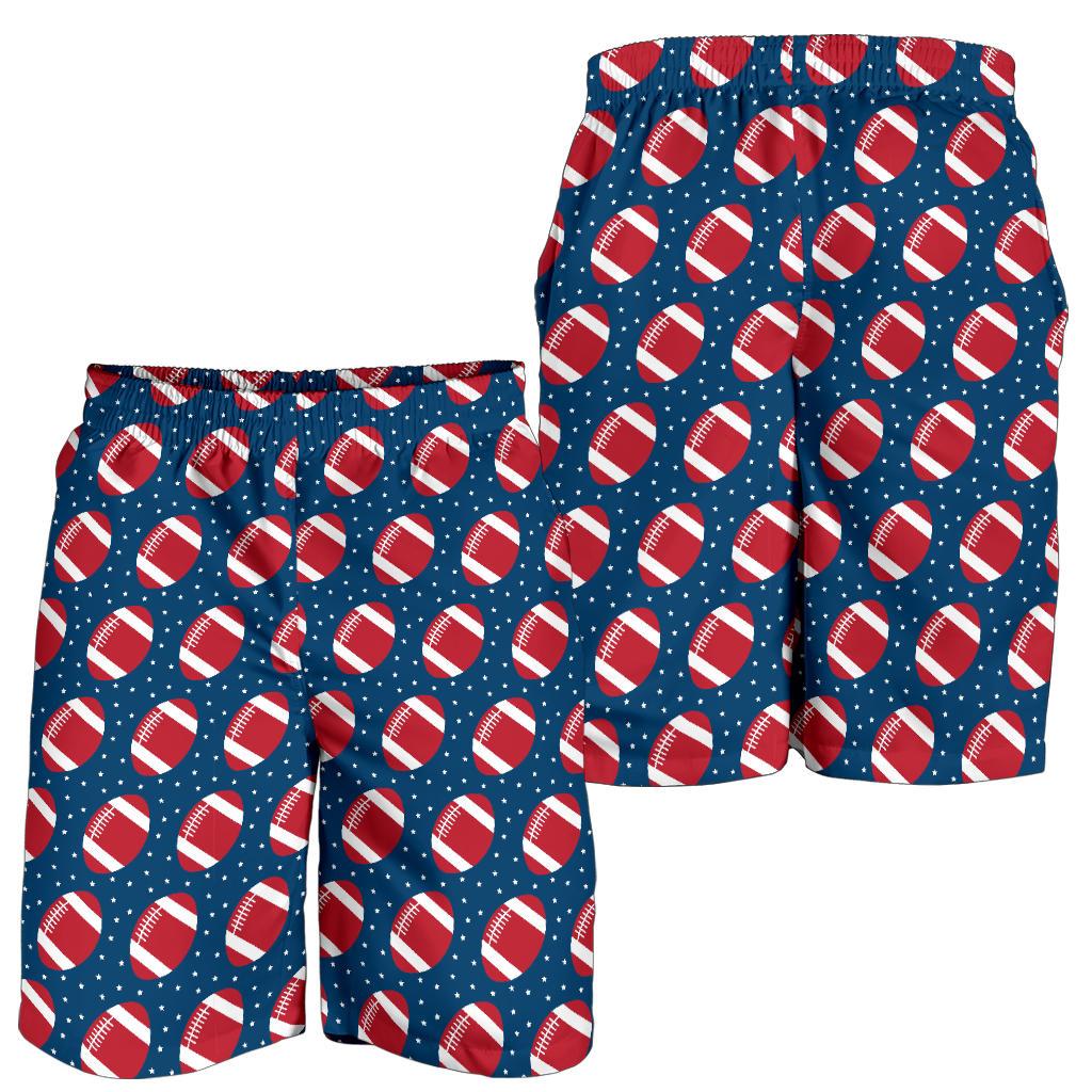 American Football Star Design Pattern Mens Shorts-JTAMIGO.COM