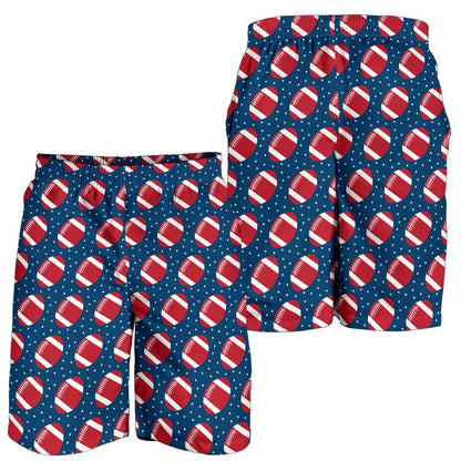 American Football Star Design Pattern Mens Shorts-JTAMIGO.COM