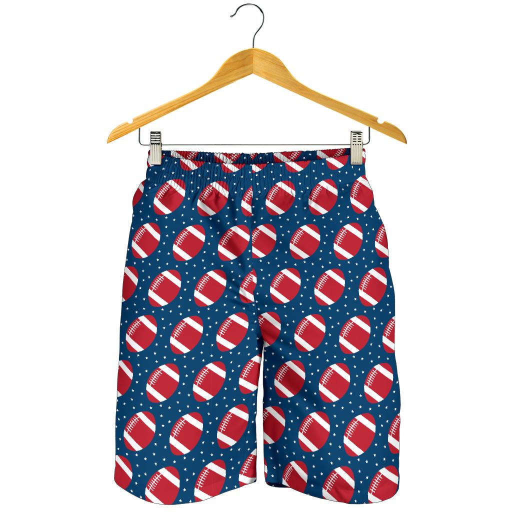 American Football Star Design Pattern Mens Shorts-JTAMIGO.COM