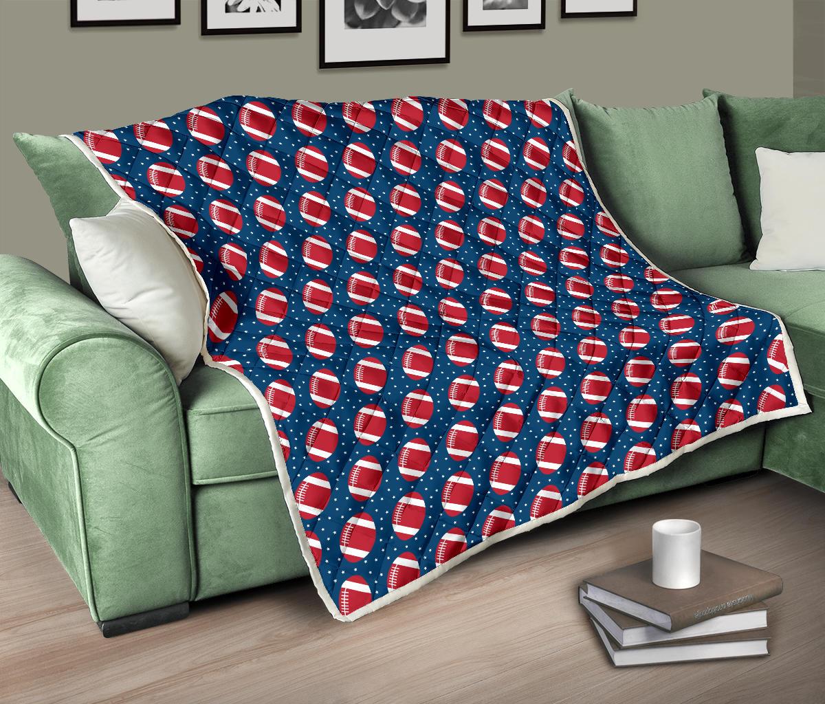 American Football Star Design Pattern Premium Quilt-JTAMIGO.COM