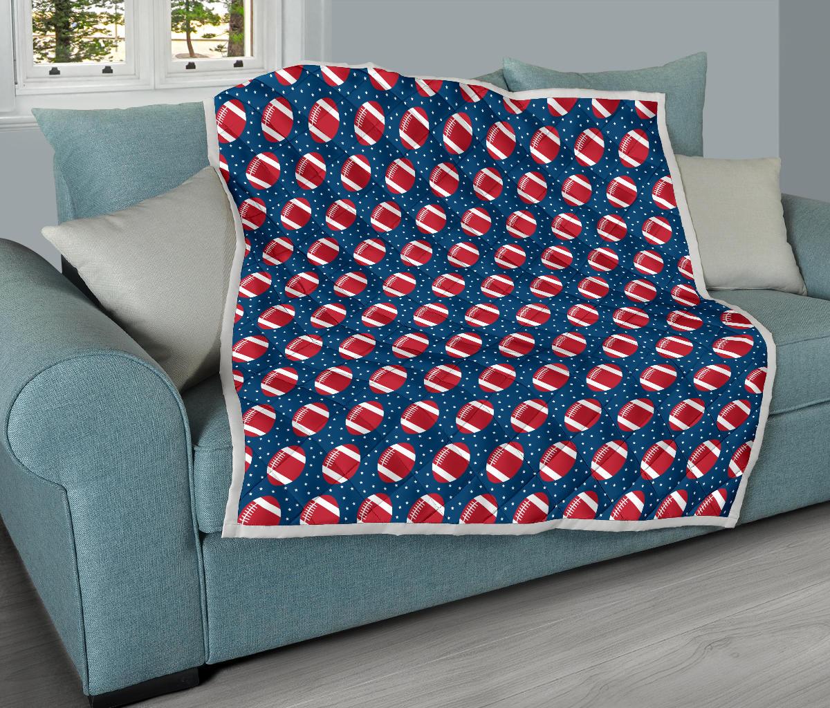 American Football Star Design Pattern Premium Quilt-JTAMIGO.COM