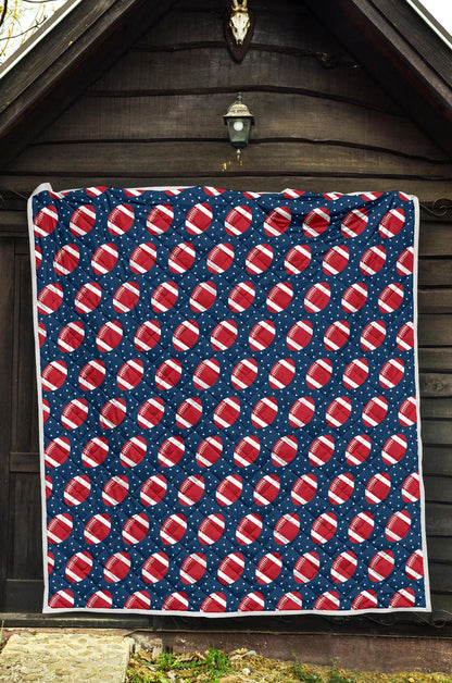 American Football Star Design Pattern Premium Quilt-JTAMIGO.COM