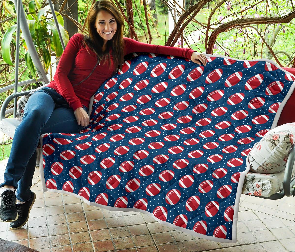 American Football Star Design Pattern Premium Quilt-JTAMIGO.COM