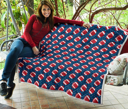 American Football Star Design Pattern Premium Quilt-JTAMIGO.COM