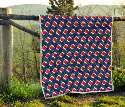 American Football Star Design Pattern Premium Quilt-JTAMIGO.COM
