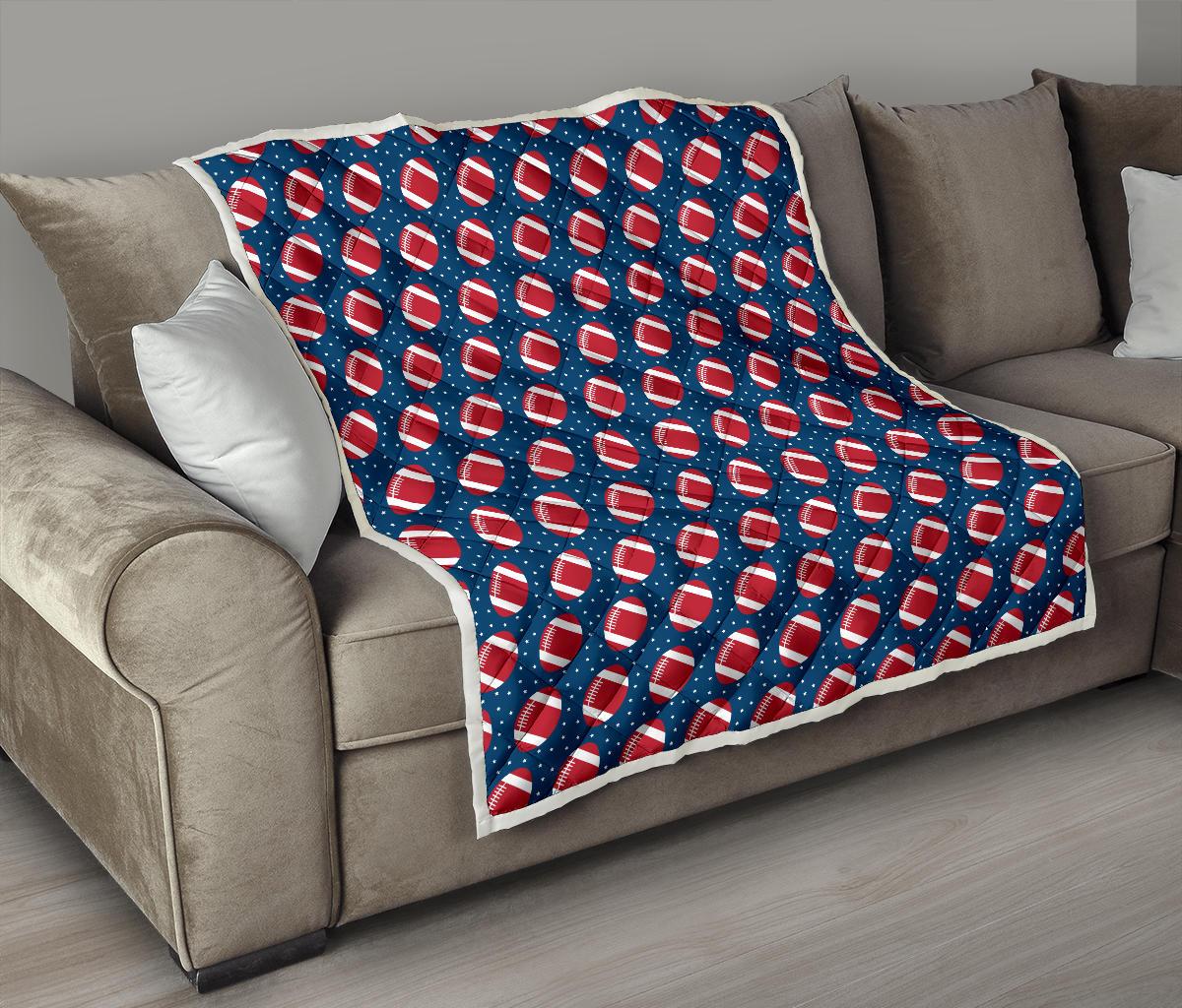 American Football Star Design Pattern Premium Quilt-JTAMIGO.COM