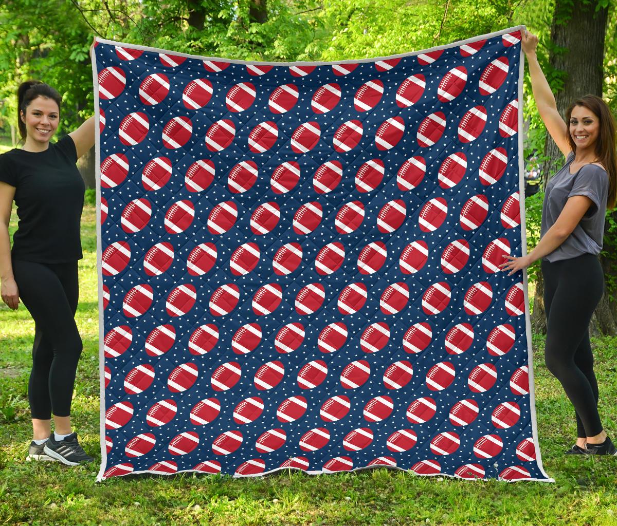 American Football Star Design Pattern Premium Quilt-JTAMIGO.COM