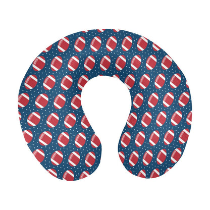 American Football Star Design Pattern U-Shaped Travel Neck Pillow-JTAMIGO.COM