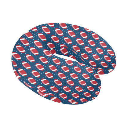 American Football Star Design Pattern U-Shaped Travel Neck Pillow-JTAMIGO.COM