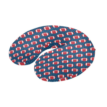 American Football Star Design Pattern U-Shaped Travel Neck Pillow-JTAMIGO.COM