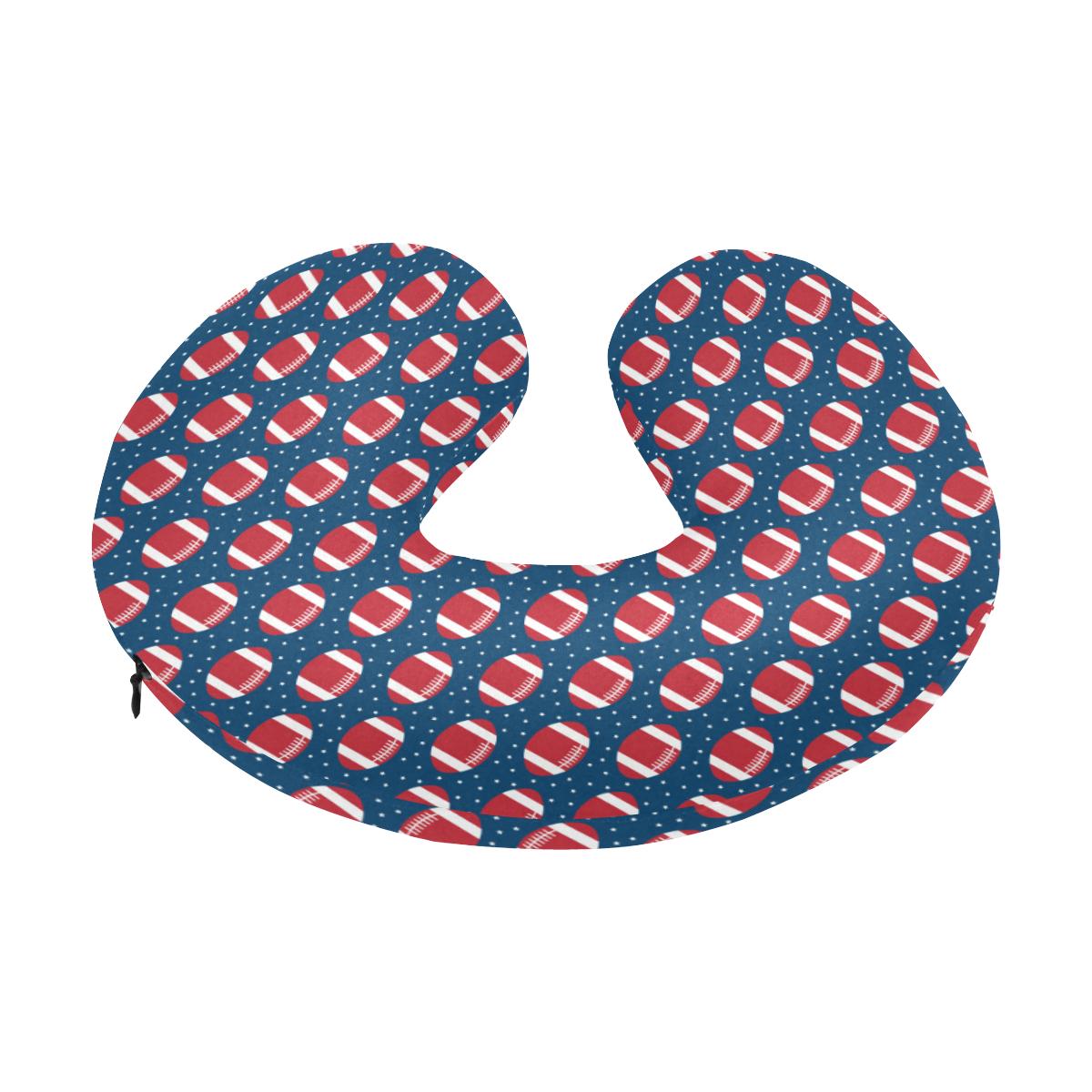 American Football Star Design Pattern U-Shaped Travel Neck Pillow-JTAMIGO.COM