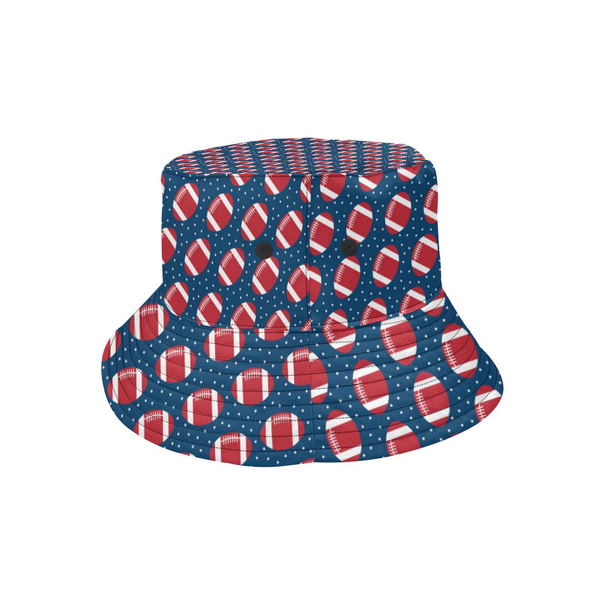 American Football Star Design Pattern Unisex Bucket Hat