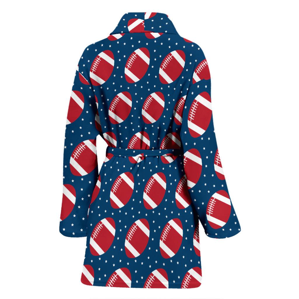 American Football Star Design Pattern Women Bath Robe-JTAMIGO.COM