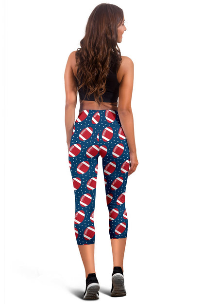 American Football Star Design Pattern Women Capris