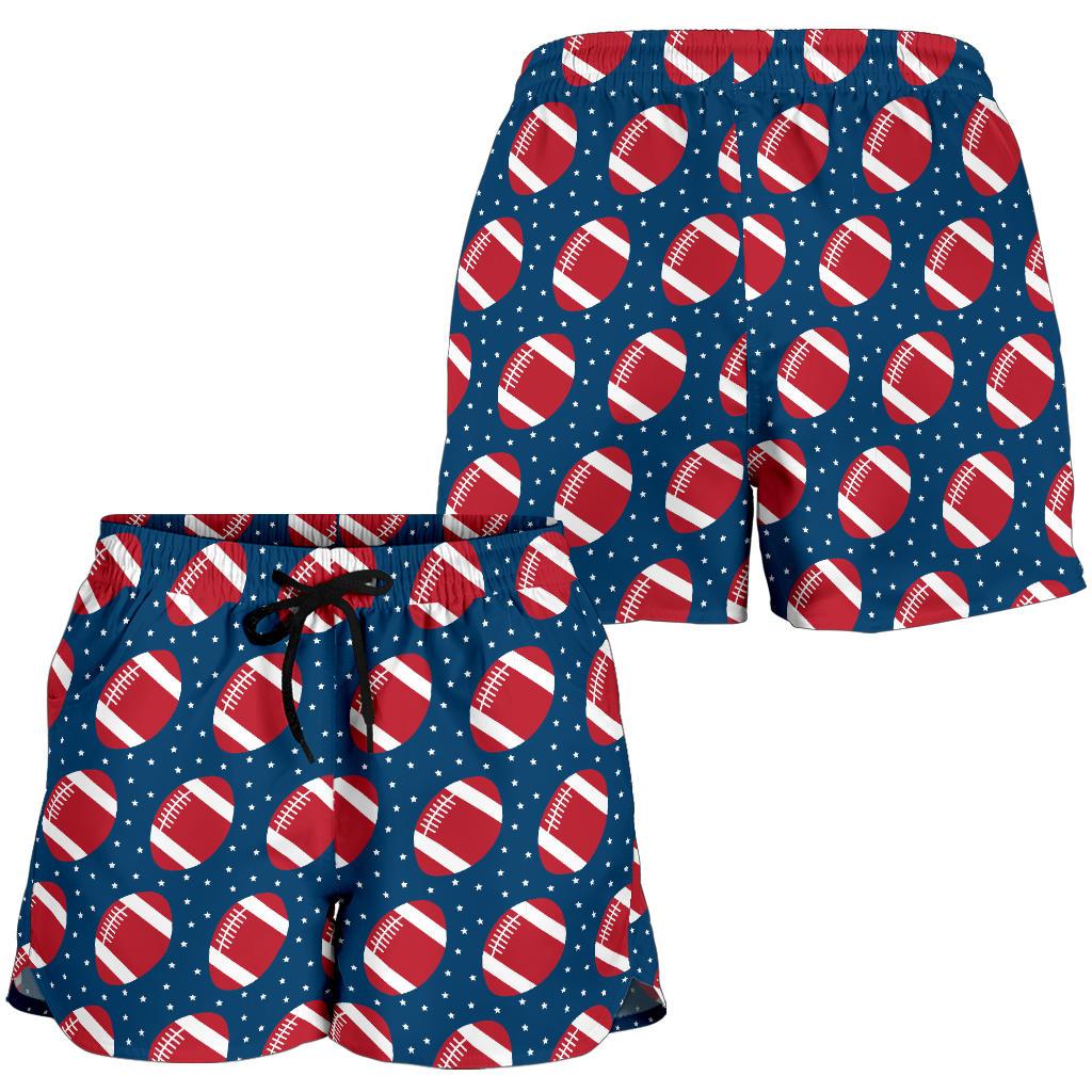 American Football Star Design Pattern Women Shorts-JTAMIGO.COM