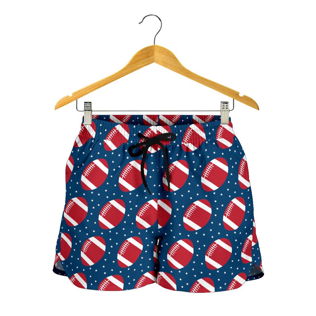 American Football Star Design Pattern Women Shorts-JTAMIGO.COM