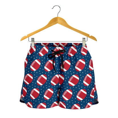 American Football Star Design Pattern Women Shorts-JTAMIGO.COM