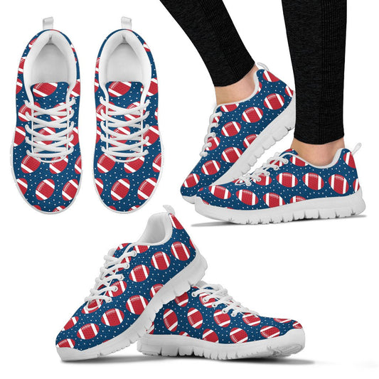 American Football Star Design Pattern Women Sneakers Shoes