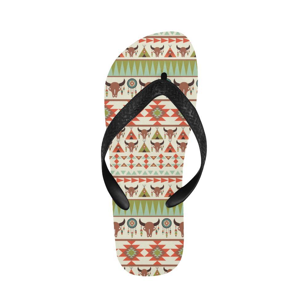 American indian Ethnic Pattern Flip Flops-JTAMIGO.COM