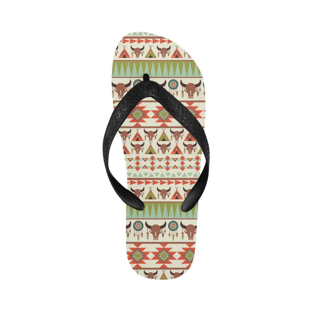 American indian Ethnic Pattern Flip Flops-JTAMIGO.COM