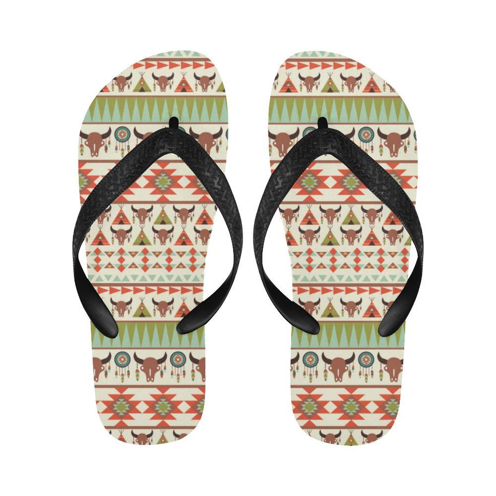 American indian Ethnic Pattern Flip Flops-JTAMIGO.COM
