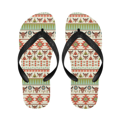 American indian Ethnic Pattern Flip Flops-JTAMIGO.COM