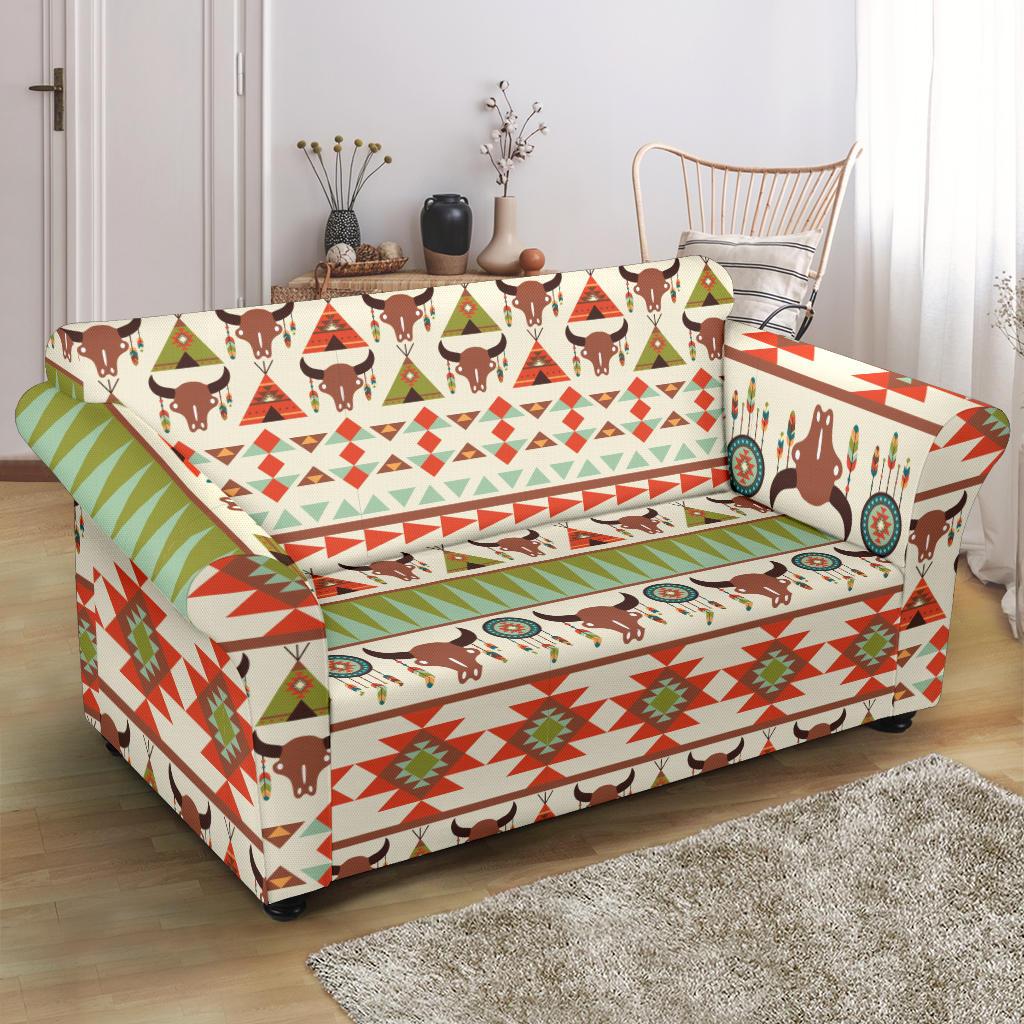 American indian Ethnic Pattern Loveseat Slipcover-JTAMIGO.COM