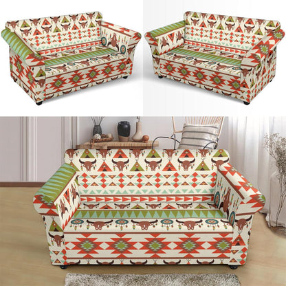 American indian Ethnic Pattern Loveseat Slipcover-JTAMIGO.COM