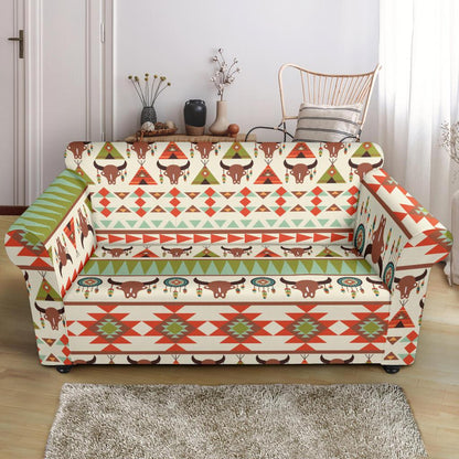 American indian Ethnic Pattern Loveseat Slipcover-JTAMIGO.COM