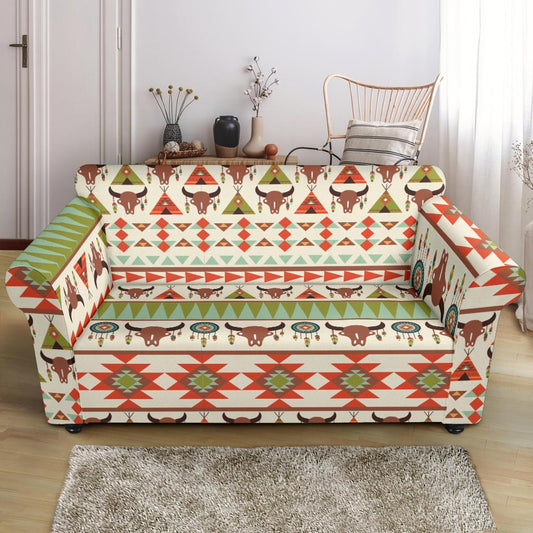 American indian Ethnic Pattern Loveseat Slipcover-JTAMIGO.COM