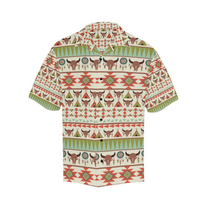 American indian Ethnic Pattern Men Aloha Hawaiian Shirt