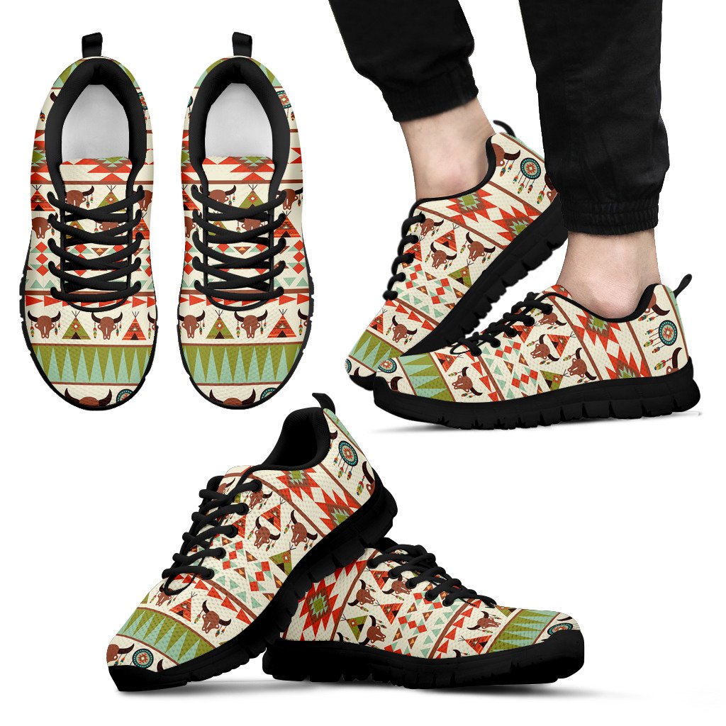 American indian Ethnic Pattern Men Sneakers Shoes