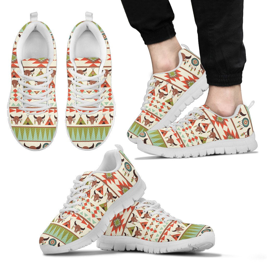 American indian Ethnic Pattern Men Sneakers Shoes