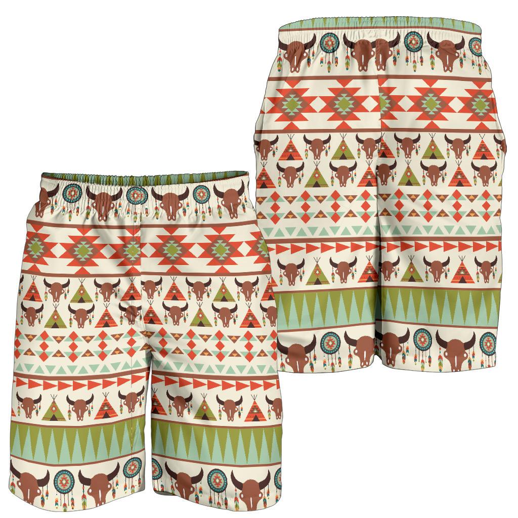 American indian Ethnic Pattern Mens Shorts-JTAMIGO.COM