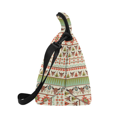 American indian Ethnic Pattern Neoprene Lunch Bag (Model 1669)(Large)-JTAMIGO.COM