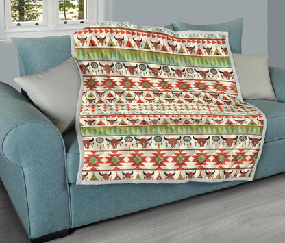 American indian Ethnic Pattern Premium Quilt-JTAMIGO.COM