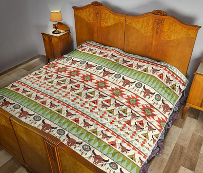 American indian Ethnic Pattern Premium Quilt-JTAMIGO.COM