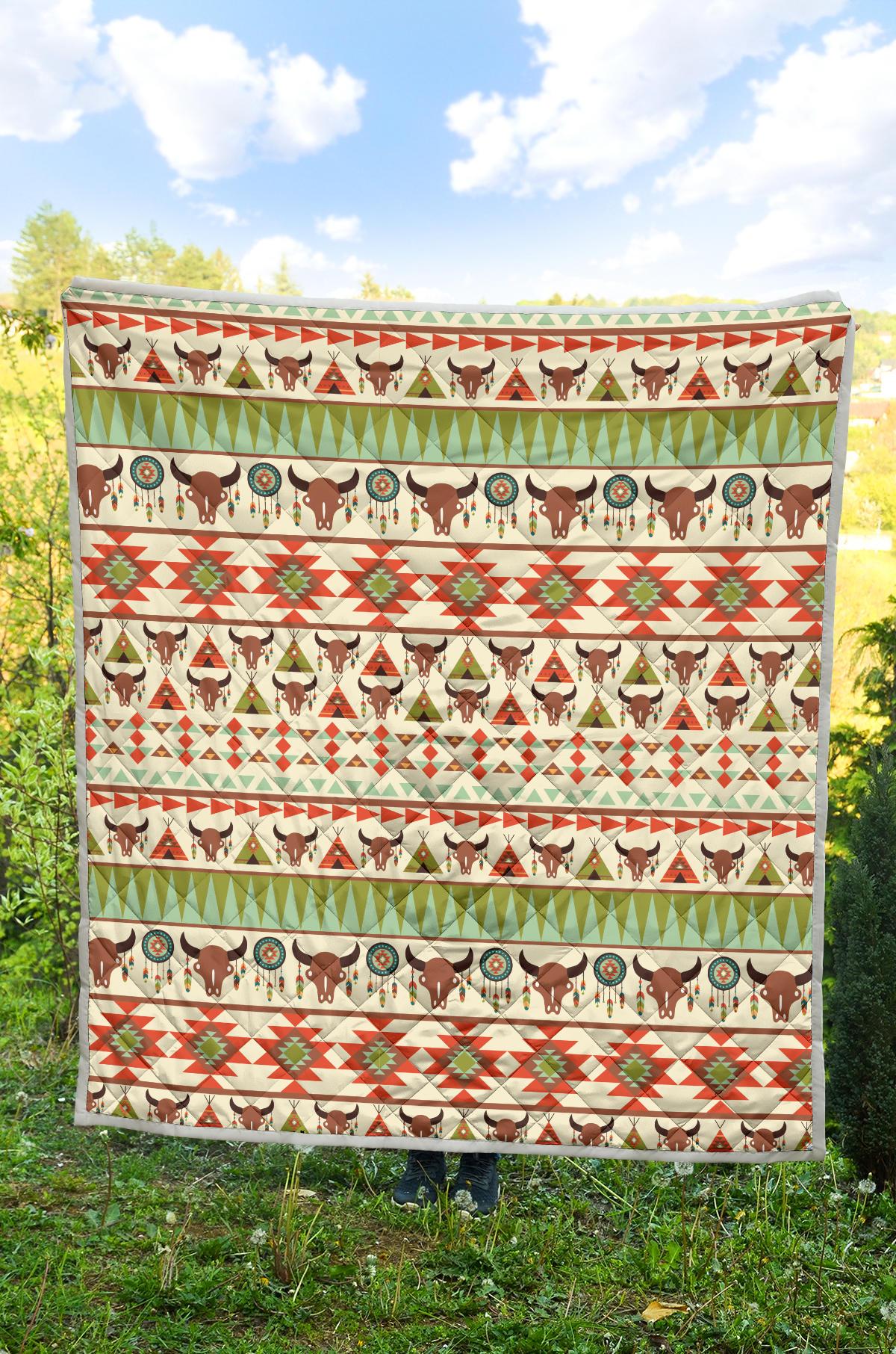 American indian Ethnic Pattern Premium Quilt-JTAMIGO.COM