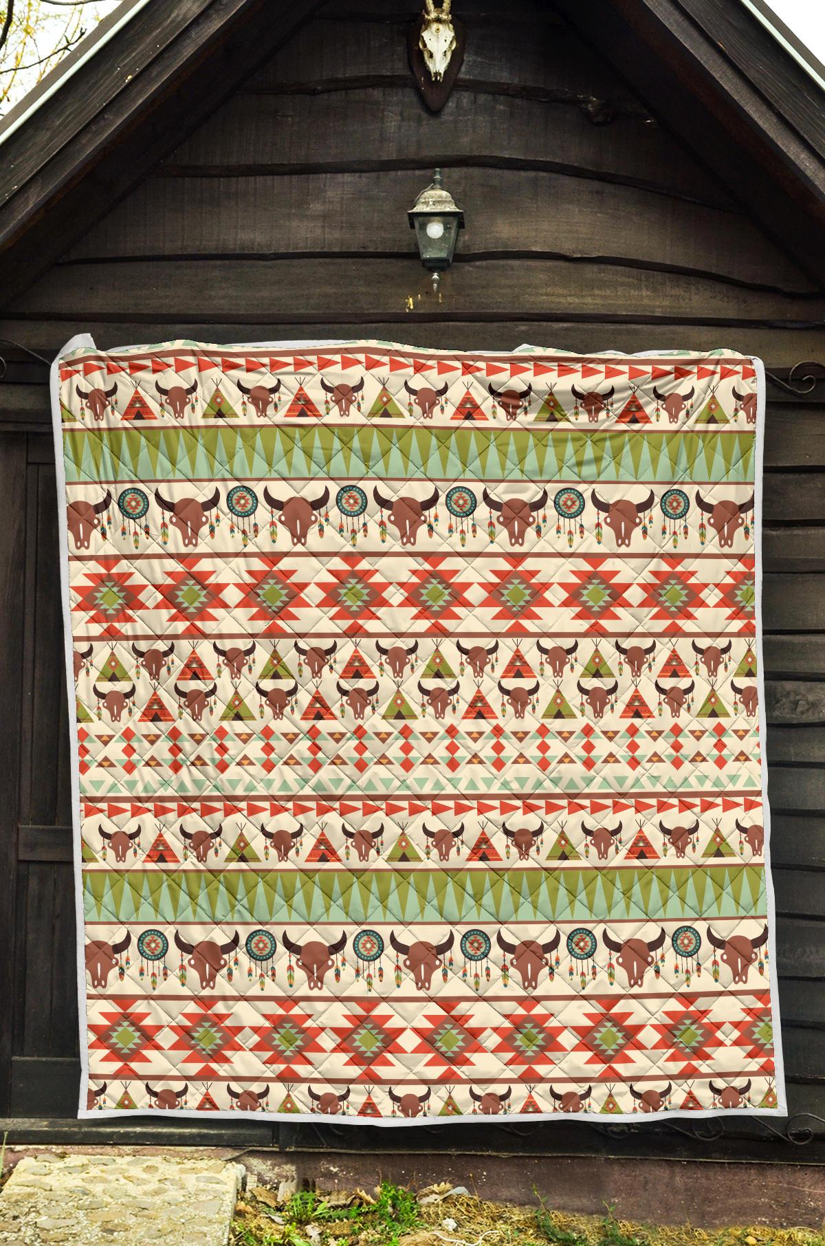 American indian Ethnic Pattern Premium Quilt-JTAMIGO.COM