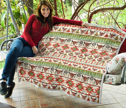 American indian Ethnic Pattern Premium Quilt-JTAMIGO.COM