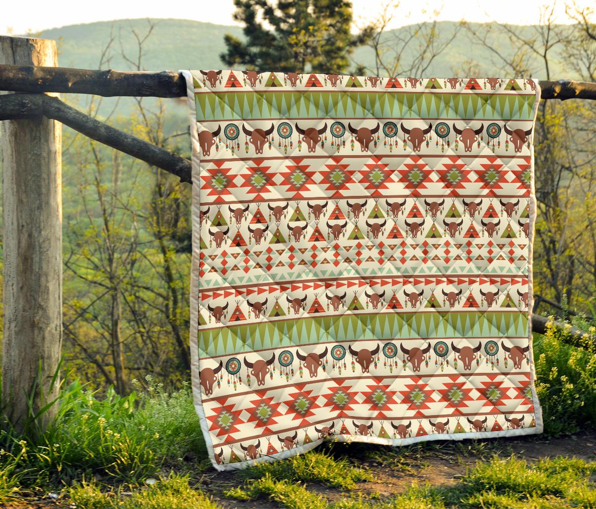 American indian Ethnic Pattern Premium Quilt-JTAMIGO.COM