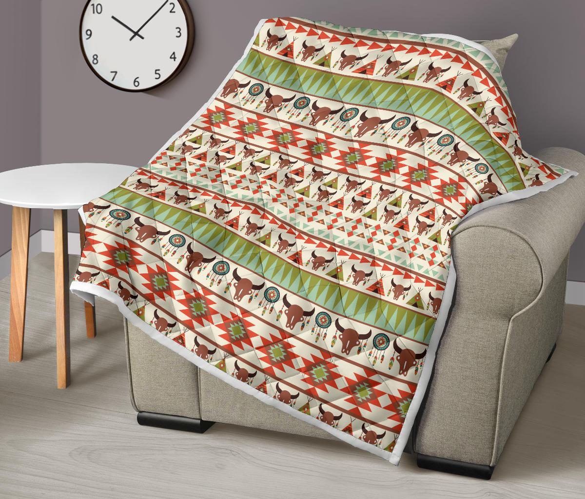 American indian Ethnic Pattern Premium Quilt-JTAMIGO.COM